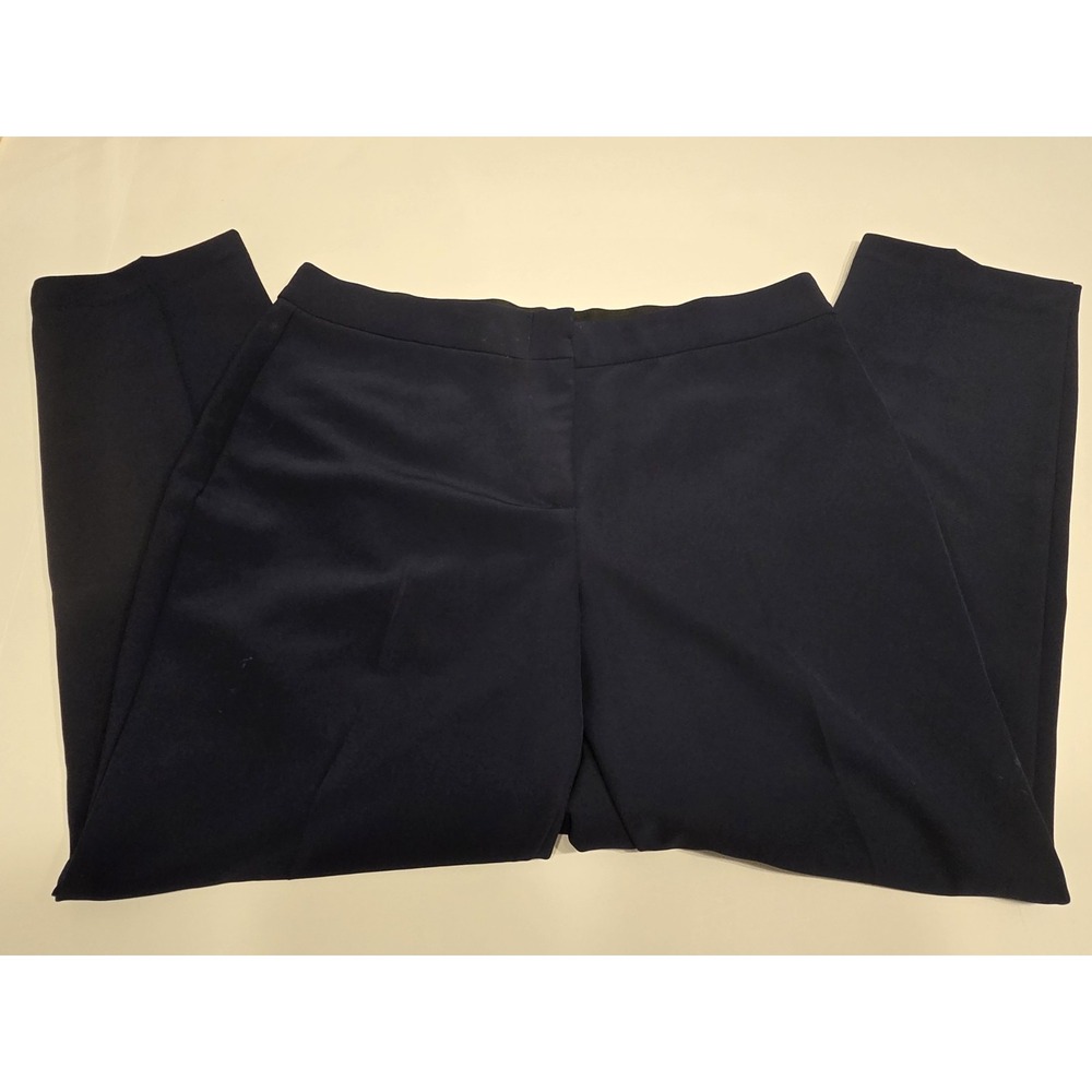Investment Straight Leg Casual Stretch Waist Pants Blue‎ Women's 10S